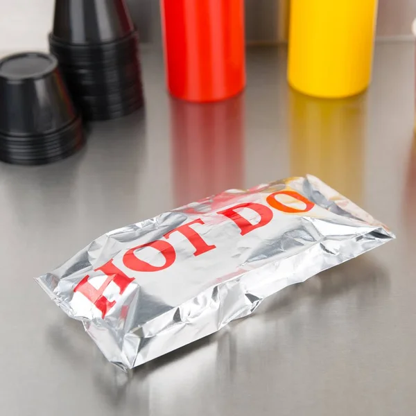 Carnival King 3 1/2x22 x 1 1/2x22 x 9x22 Printed Foil Hot Dog Bag - 1000/Case
