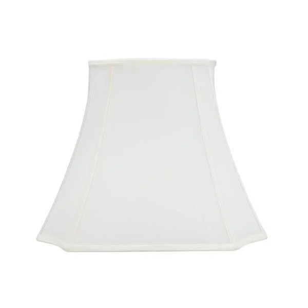 Aspen Creative Corporation 18 in. x 15 in. Off White Bell Curve Corner Lamp Shade