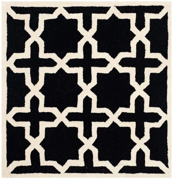 Safavieh Cambridge Black & Ivory 8& x 10& Rug