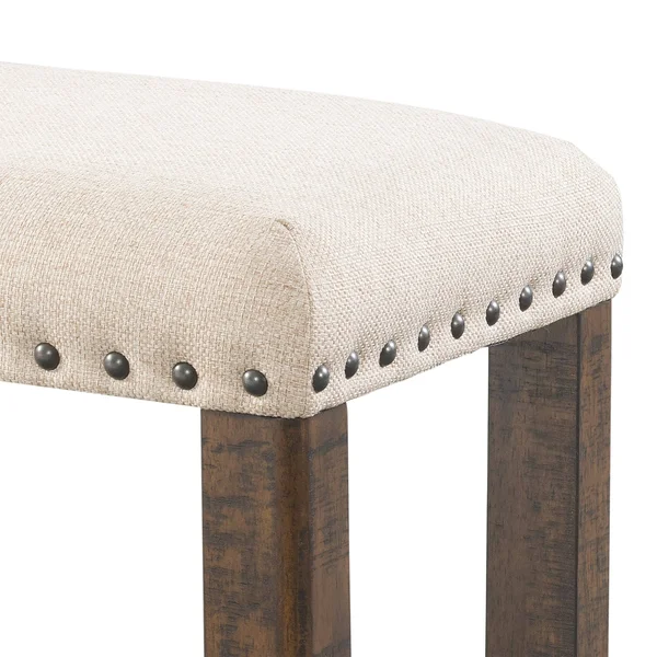 Picket House Furnishings Dex Dining Bench - Brown, 40" x 17" x 19"