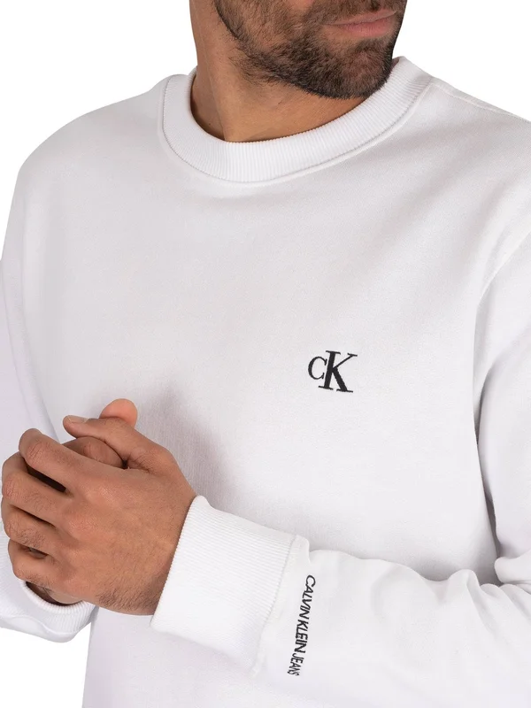 Calvin Klein Jeans Essential Sweatshirt White