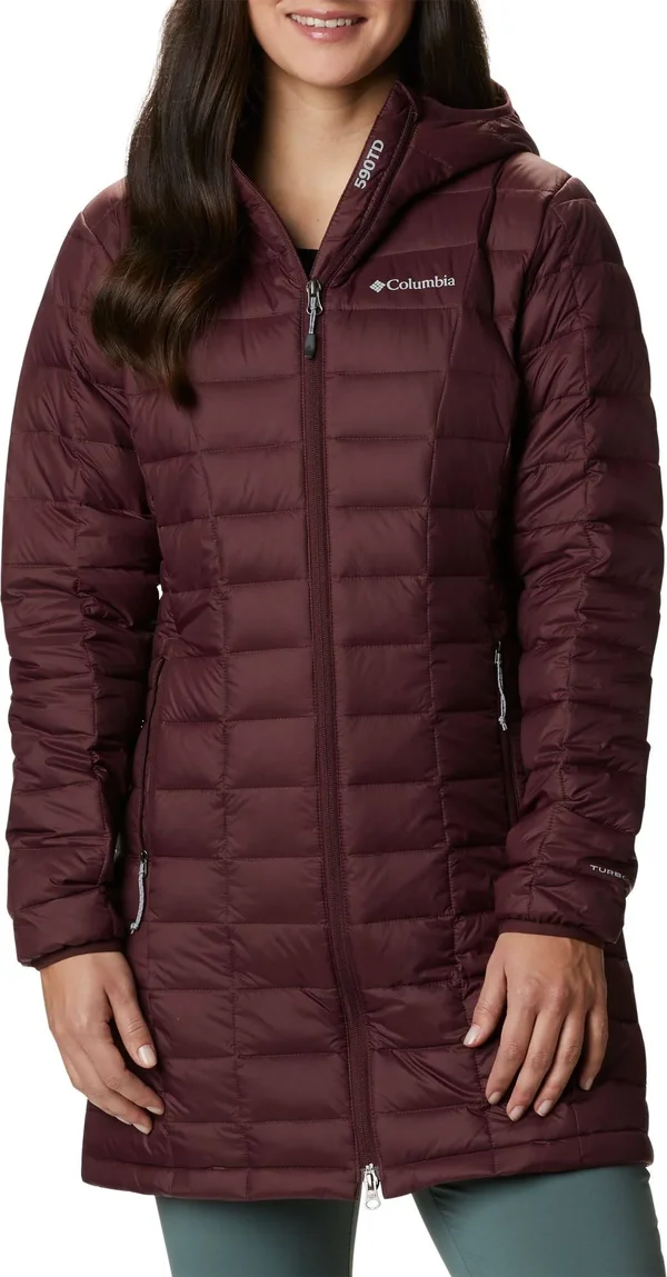 Columbia Women's Voodoo Falls 590 Turbodown Mid Jacket Malbec Small