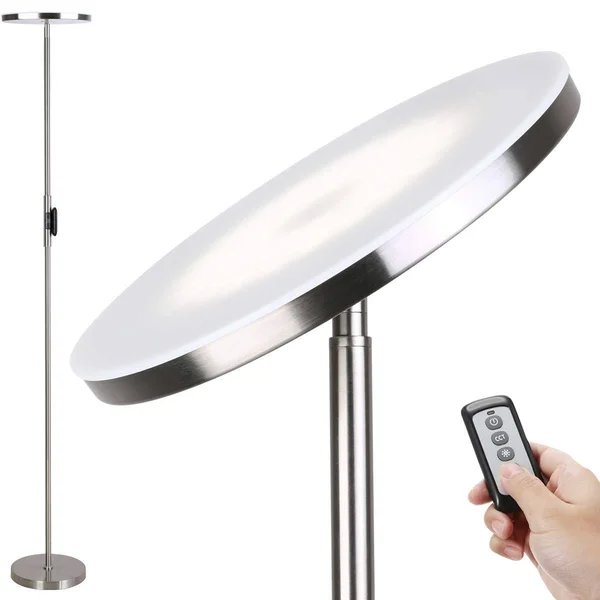Floor Lamp, 30W/2400Lumes Sky LED Modern Torchiere 3 Color Super Bright