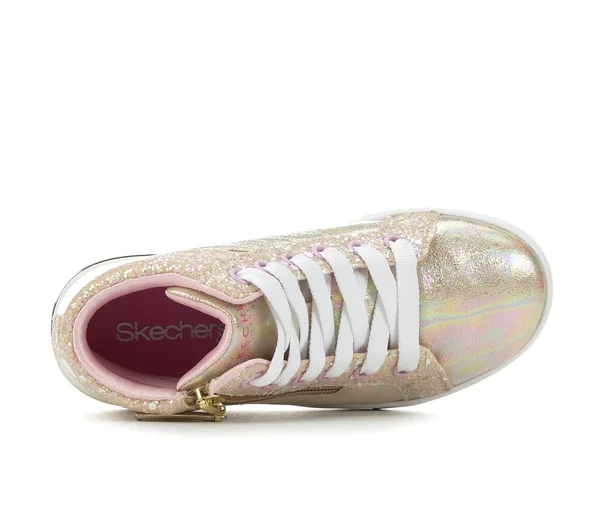 Skechers Shout Outs Hi Top Fashion Sneaker (Little Girls and Big Girls), Infant Unisex, Gold
