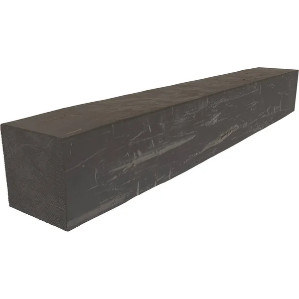 Ekena Millwork MANUHH04X08X36AC 4x22H x 8x22D x 36x22W Hand Hewn Faux Wood Fireplace Mantel, Aged Cedar