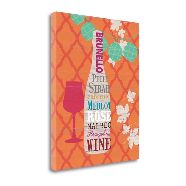 Summer Wine Celebration I by Studio Bella Wrapped Canvas Wall Art