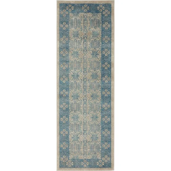Unique Loom Aigen Salzburg Area Rug (5& x 5& Round - Blue)