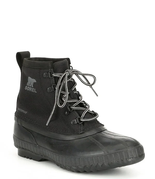 Sorel Cheyanne II Short Nylon Boot - Men's Black/Black, 8.5