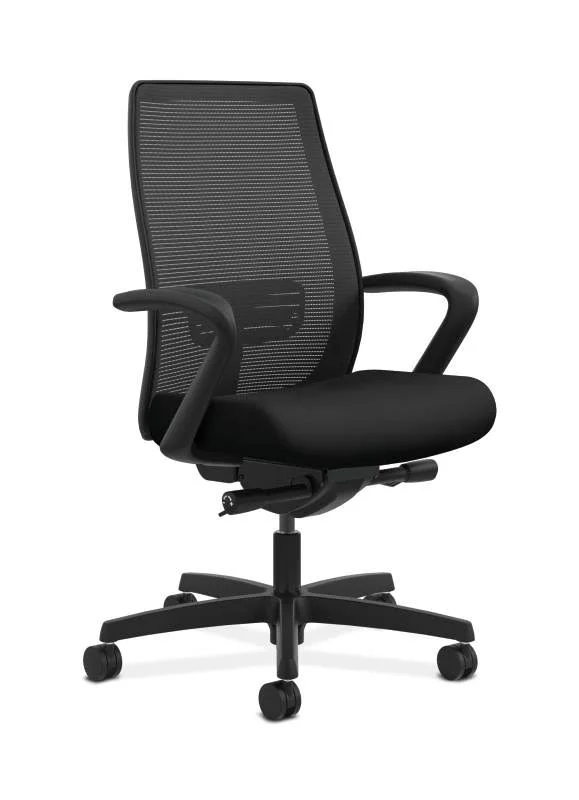 HON Endorse Midback Mesh Desk Chair, Black