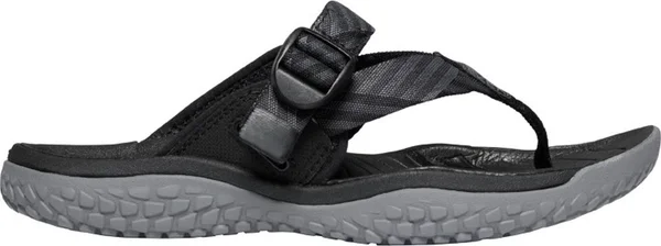 Keen Women's Solr Toe Post Sandal - 10 - Black, Steel Grey