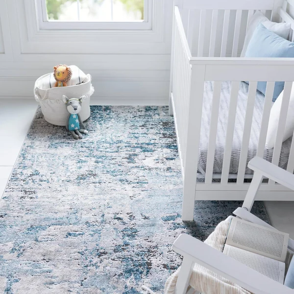 Leipzig Blue 4x6 Area Rug