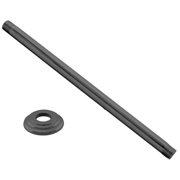Westbrass 0.5 inch x 19 inch Brass Ceiling Mounted Shower Arm and Flange (4 Pack)