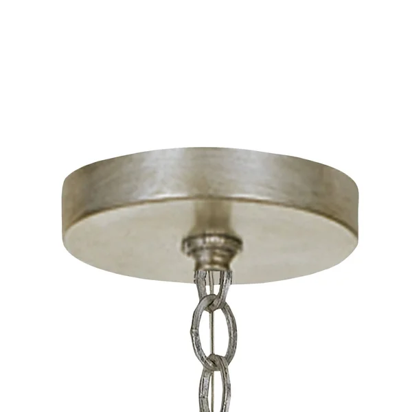 Crystorama 5973-SL Manning 3 Light Chandelier - Silver Leaf