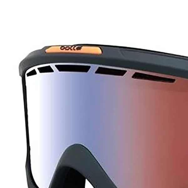 Bolle Nova II Matte Blue and Orange Winter Ski Goggles W Vermillion Blue Lens
