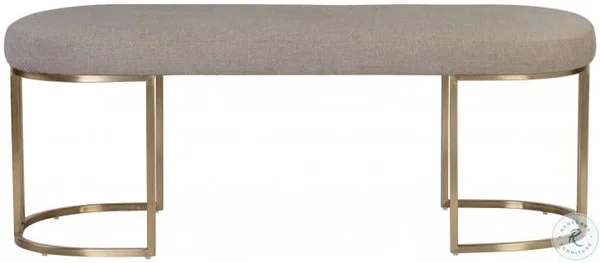 Sunpan Rayla Bench - Belfast Oyster Shell