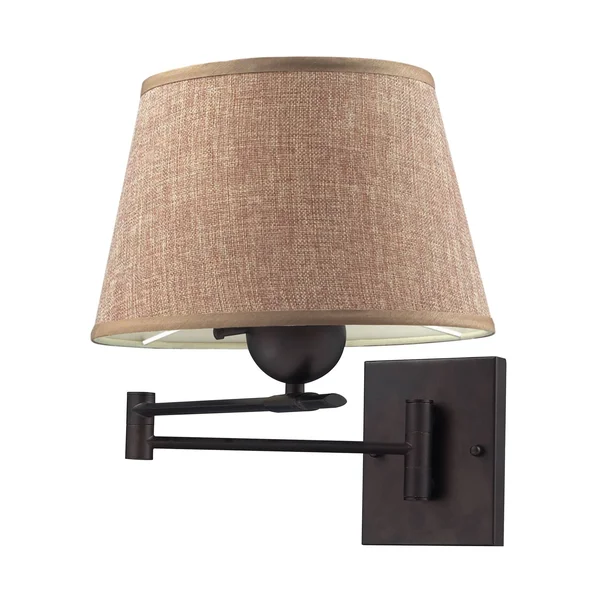 Elk Lighting 10291/1 Swingarms 1 Light Swingarm Sconce in Aged Bronze