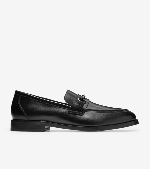 Cole Haan Men's Kneeland Bit Loafer (Black, 13 D)
