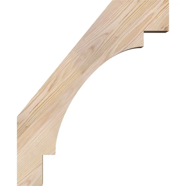 Ekena Millwork 3 1/2x22W x 18x22D x 18x22H Merced Smooth Brace, Douglas Fir