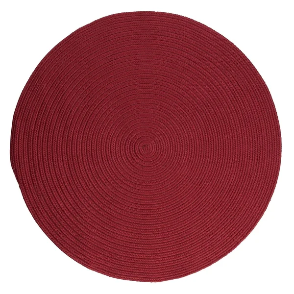 Porch & den Oakland Reversible Indoor/ Outdoor Area Rug (7& x 7& Round - Turquoise), Blue