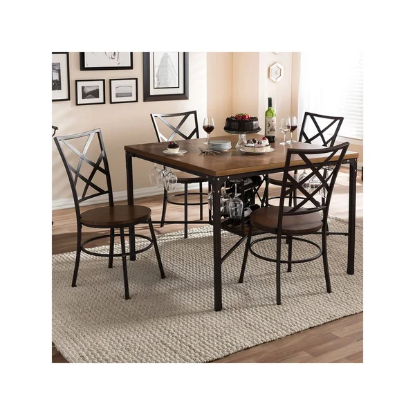 Baxton Studio Vintner Dining Set