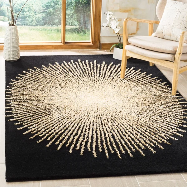 Safavieh Soho 655 Area Rug, Brown, Red, 6& x 6& Square