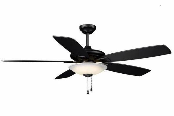 Hampton Bay Menage 52x22 Integrated LED Indoor Low Profile Matte Black Ceiling Fan