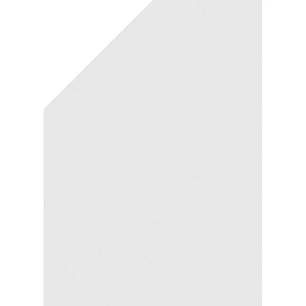 Ekena Millwork GVPOR24X3201SN 24x22W x 32x22H Half Octagon Top Right Surface Mount PVC Gable Vent: Non-Functional - w/ 3-1/2x22W