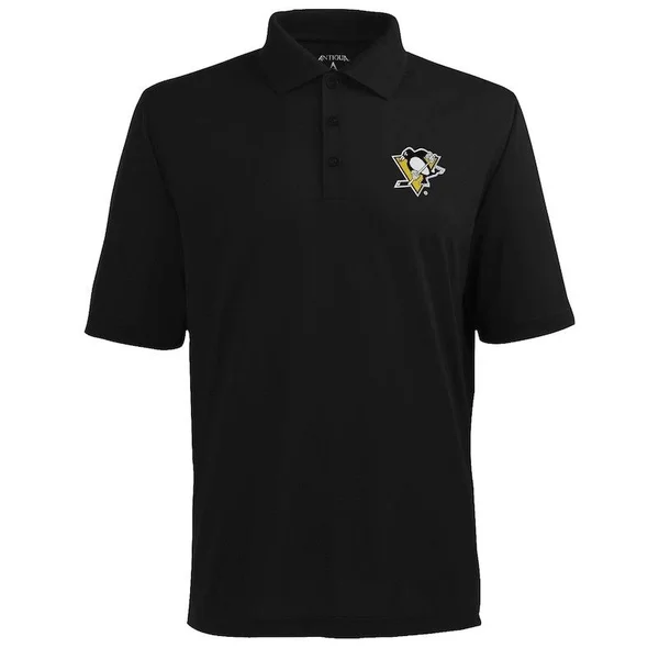 Men's Antigua Pittsburgh Penguins Xtra-Lite Polo, Size: Small, Black