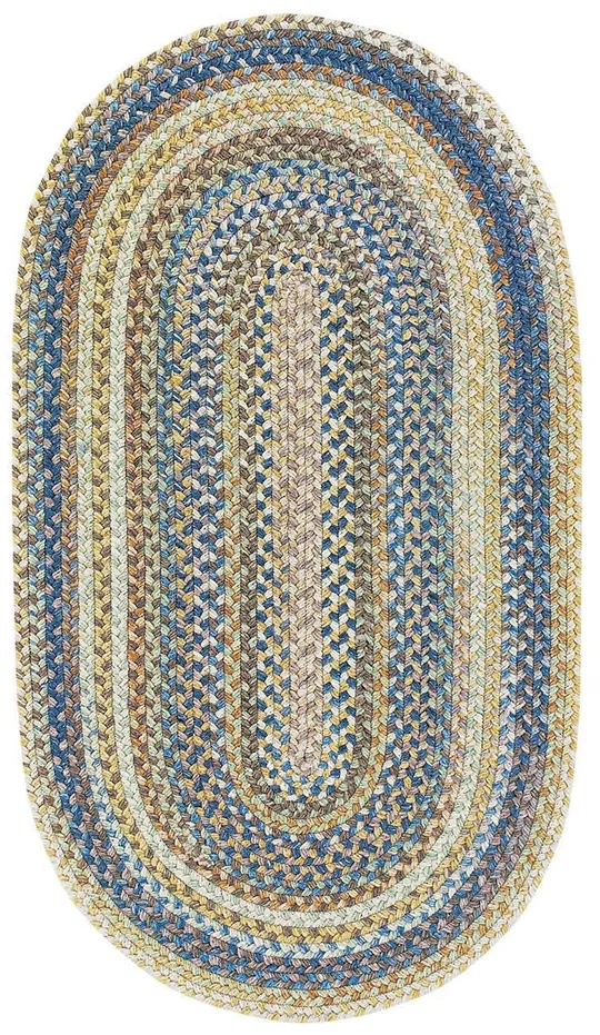Capel Kill Devil Hill 210 Light Blue 2& x 8& Runner Area Rug