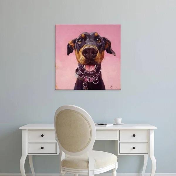 Easy Art Prints Lucia Heffernan's 'Follow Your Nose 12' Premium Canvas Art - 12 x 12 - Brazilian Barnwood Frame