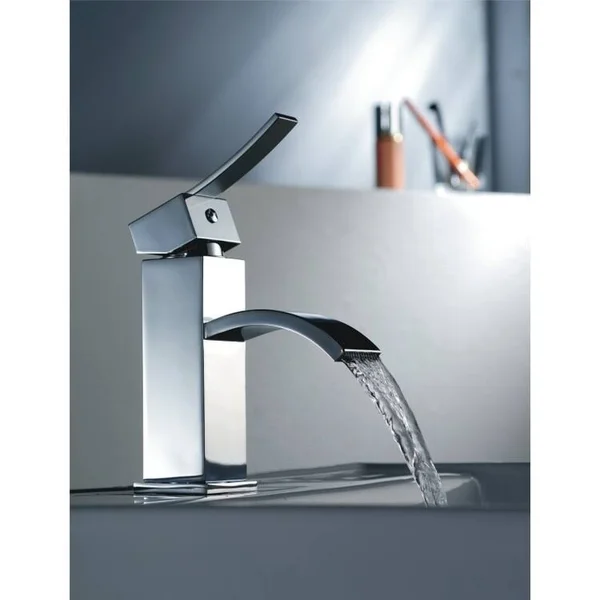 Dawn AB78 1258C Single-Lever Square Lavatory Faucet - Chrome