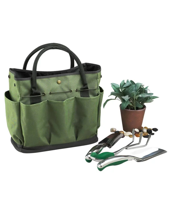 Picnic at Ascot Gardening Tote with 3 Tools - Floral