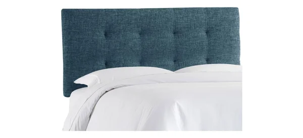 Skyline Zuma Upholstered Tufted Headboard - Size: Twin, Blue