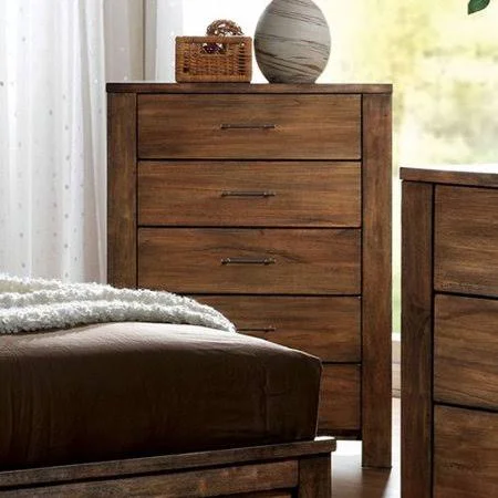 Union Rustic Potvin 5 Drawer Chest - Brown