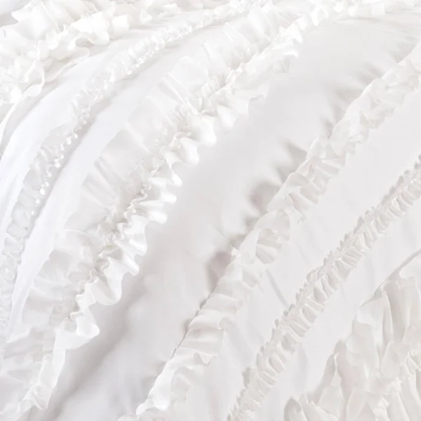 Gracewood Hollow Quist Ruffle 4-Piece Comforter Set - White - King