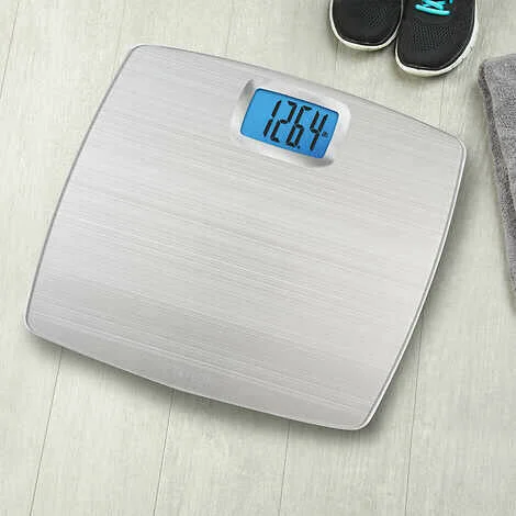 Glass Weight Tracking Scale with High Capacity 500lbs - Black