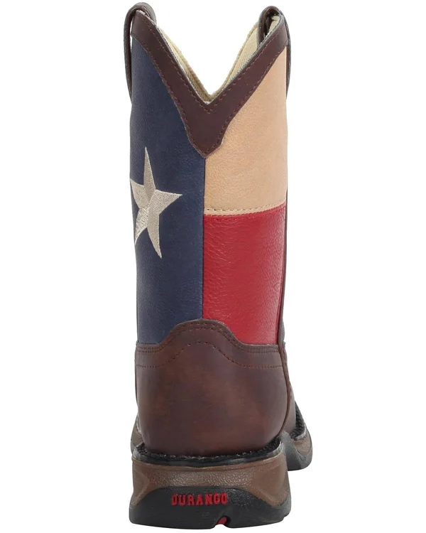 Lil& Durango Kids& Texas Flag Western Boots - Brown
