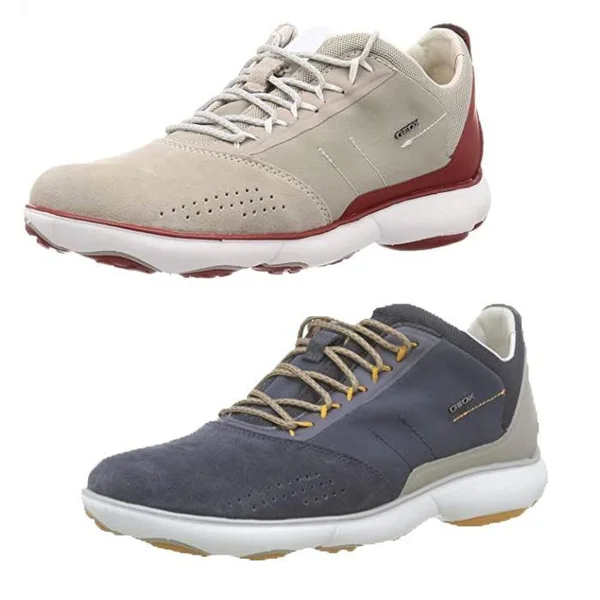 Geox U Nebula Mens Gray Suede Lace Up Low Top Sneakers Shoes