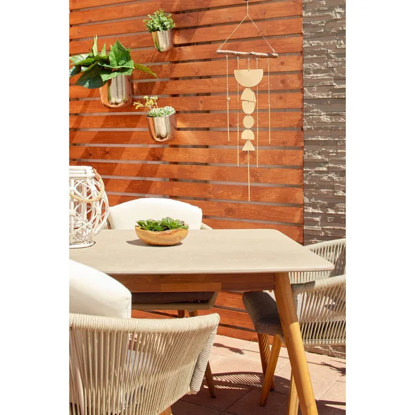 Zimlay Large Decorative Geometric Gold Metal Wind Chime 41465