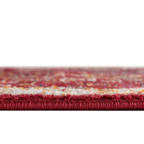 Aurelia Magenta Vintage 4 ft Square Area Rug