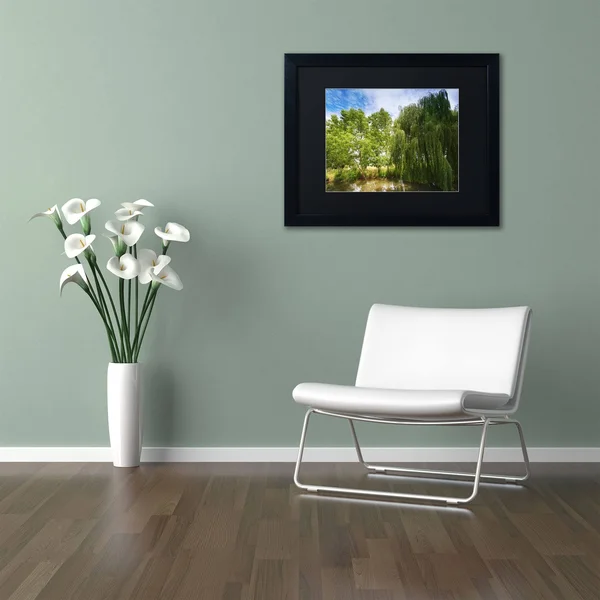 Trademark Fine Art &Waterhole& by Philippe Sainte-Laudy Framed Photographic Print - Size: 11x22 H x 14x22 W, Matte Color: Black