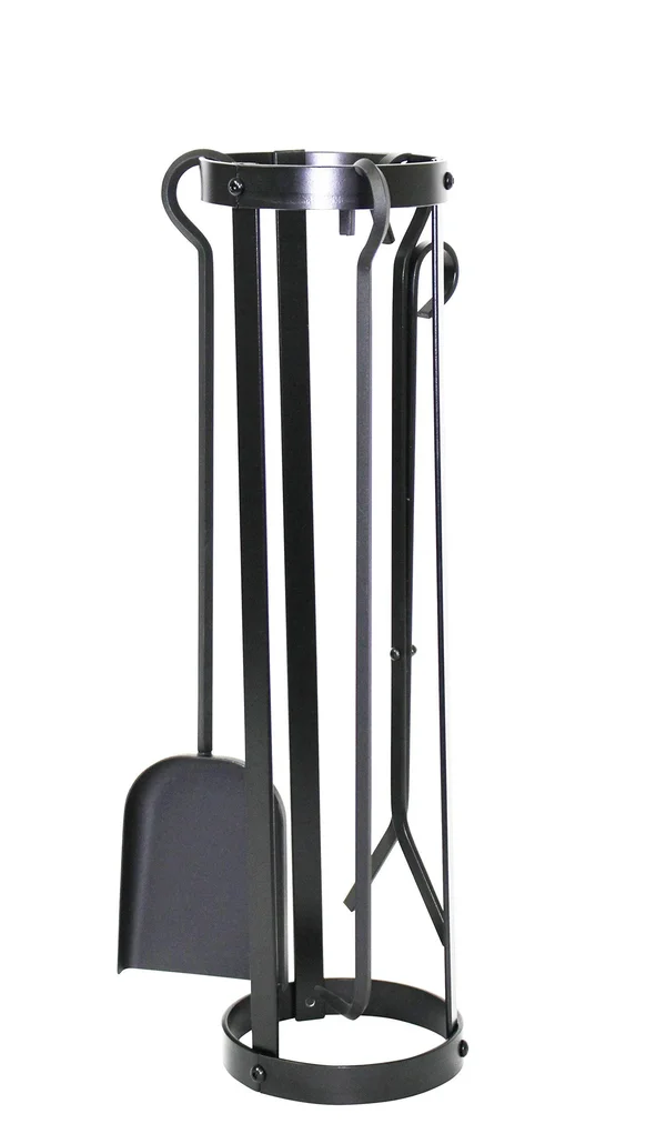 Enclume FPTS19 HS Round Fireplace Tool Set, Hammered Steel