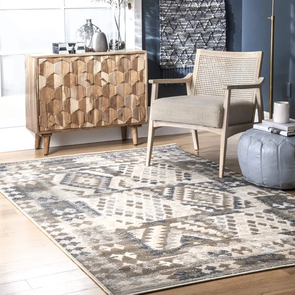 nuLOOM Kassidy Modern Nordic Abstract Beige 9 ft. x 12 ft. Area Rug