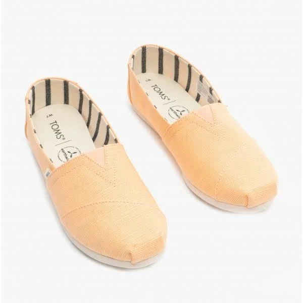Toms Alpargata Light Orange Womens Espadrilles Slipons Shoes, 8 UK