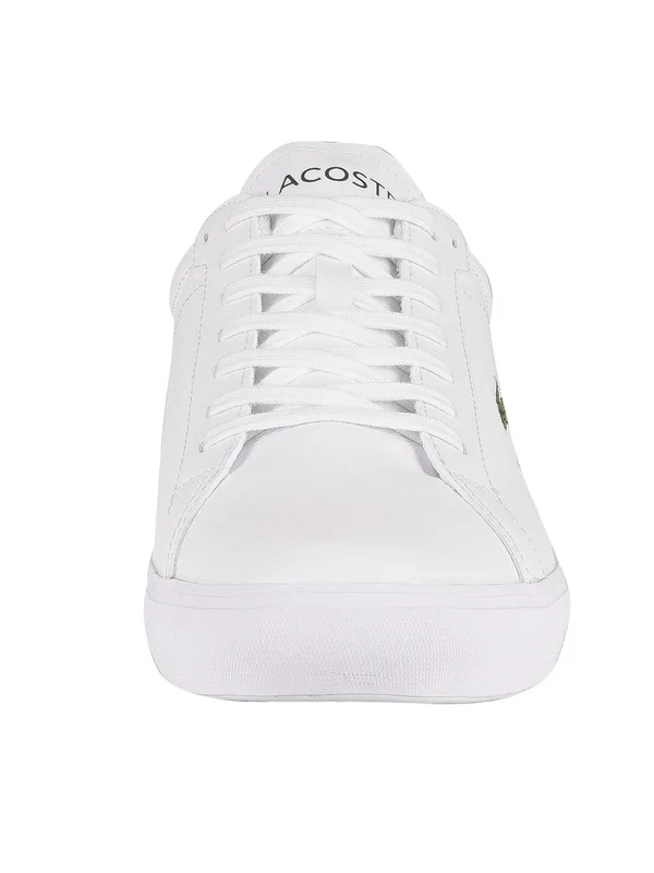 Lacoste Powercourt Trainer - White, Dark Green - Size 8