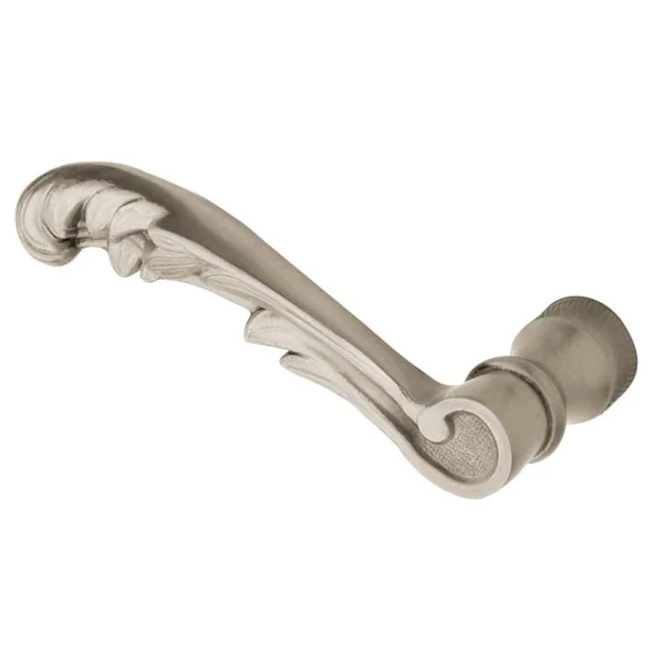 Baldwin 5121.LMR Single Left Hand Estate Lever Minus Rosettes Satin Nickel