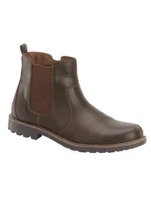Haband Big & Tall Freeman-Free Flex Mens Rugged Chelsea Boots - Brown, Size 11 D
