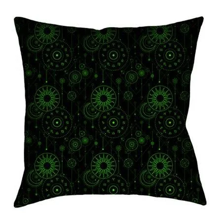 Latitude Run Avicia Pillow COVER - Size: 16\ x 16\, Black