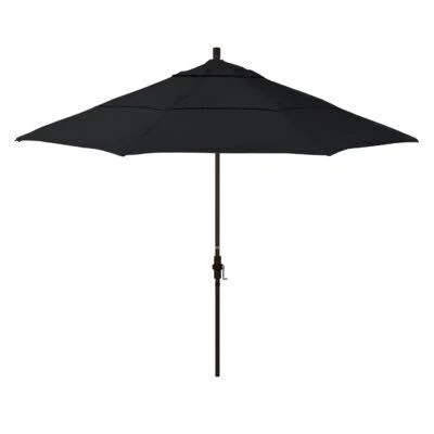 Pyatt Market Umbrella Sol 72 Outdoor Frame Color: Bronze - Fabric Color: Pacifica Capri, Size: 11'