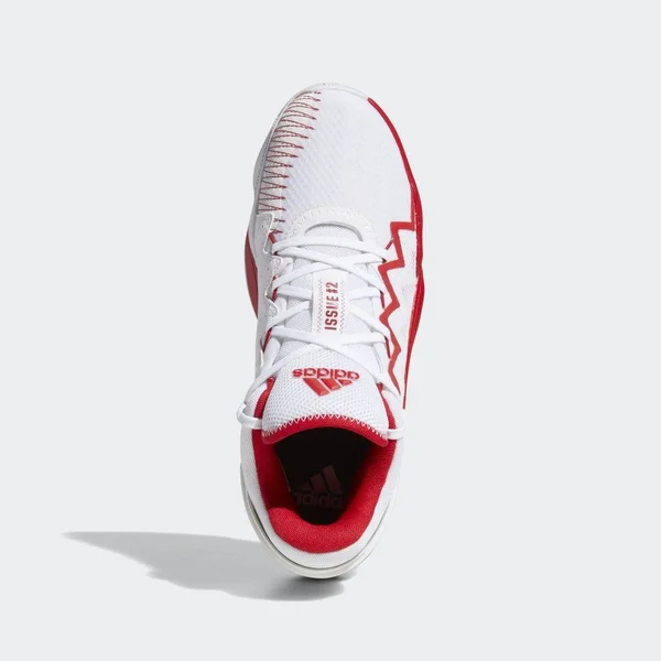 Adidas D.O.N Issue 2 Basketball Shoes Custom Colors - 13.5, White/Scarlet/White